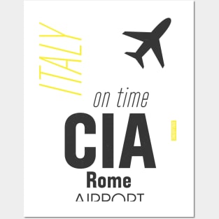CIA Rome airport Posters and Art
